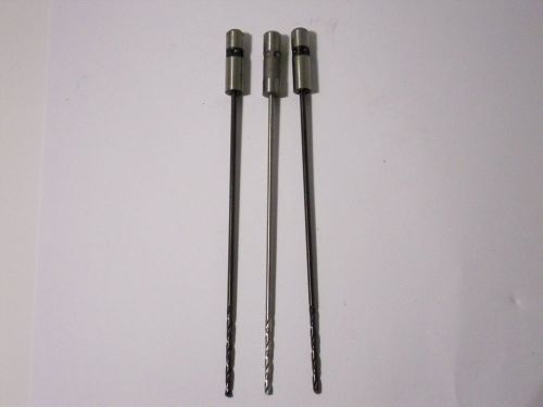 #40 hss boeing aircraft  qc  6&#034; long hss drill bit  for 3/32&#034; rivets-lot of 3 for sale