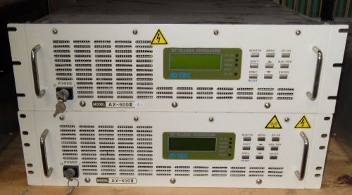 Ad-tec adtec  ax-600 3-n-e1 rf generator 600w 13.56mhz, 1p 208v for sale