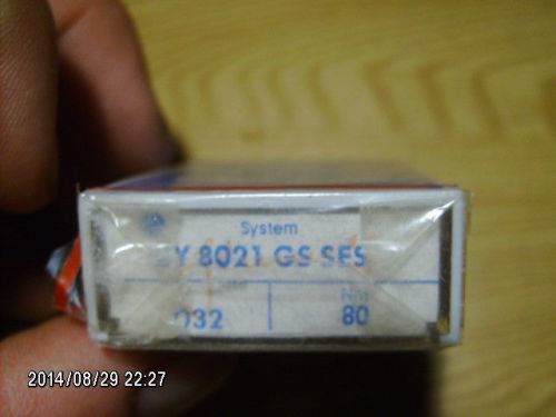 100 pc pack SCHMETZ sewing machine needles UY 8021 GS SES Nm 80