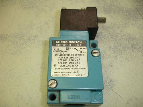 Honeywell Sensing Control Micro Switch L-ZA1 Enclosed Precision Switch Clean