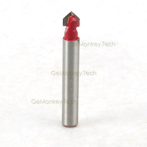 Wood working tool two blades v v groove router bit 1/4&#034; x 1/4&#034; for sale
