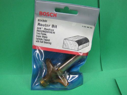 NEW ~ BOSCH Router Bit 3/4&#034; Radius Round Over Two Flutes Carbide Tipped 85434 M