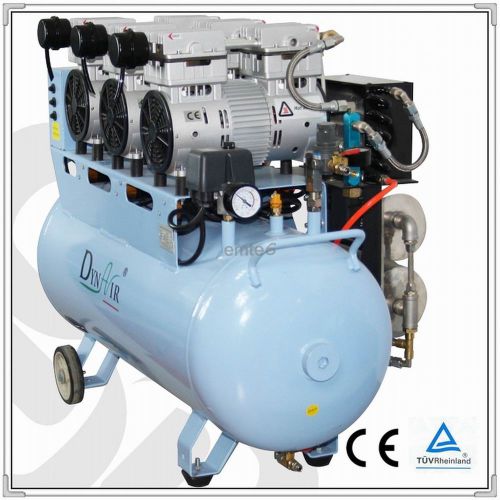 2 Pcs DynAir Dental Oil Free Piston Air Compressor With Air Dryer DA7003D FDA CE