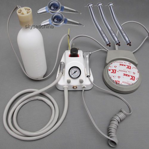 Portable dental air turbine unit fit with compressor 3* handpiece 2*air polisher for sale
