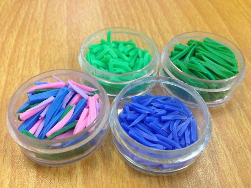 best sale Dental Disposable Wedges Plastic 4 Colors with 800 Pcs great quality