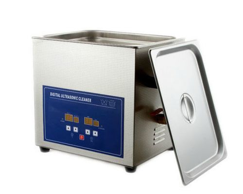 10l 250w digital ultrasonic cleaner with timer &amp; heater + stainless steel basket for sale