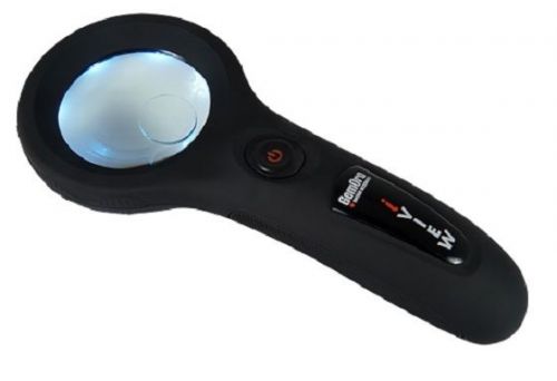 New gemoro iview handheld led illuminated ultraviolet dual magnifier 5x, 10x for sale