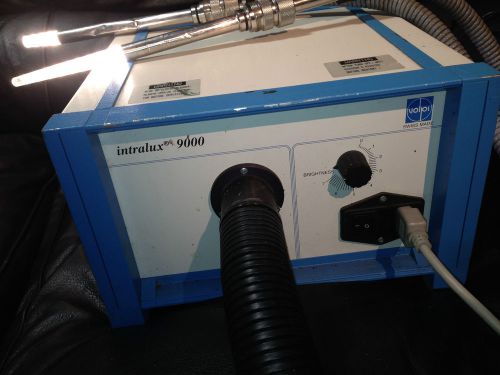 Volpi - Intralux 9000 Swiss Made Fiber Optic Light Source w/ Double Wand -Works!