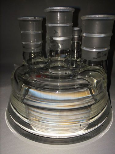 4 Neck Reaction Vessel Lid Glassware 24/40 10/30