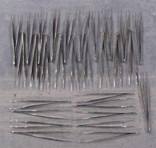 Lot of 29 stainless steel 12cm long tweezers for sale