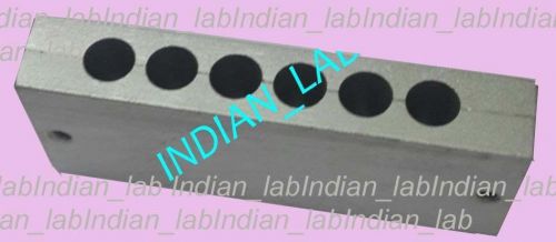 LIPSTICK MOULD/MOLD 6 CAVITIES WITH 6 HOLE IN 6 GM Aluminium