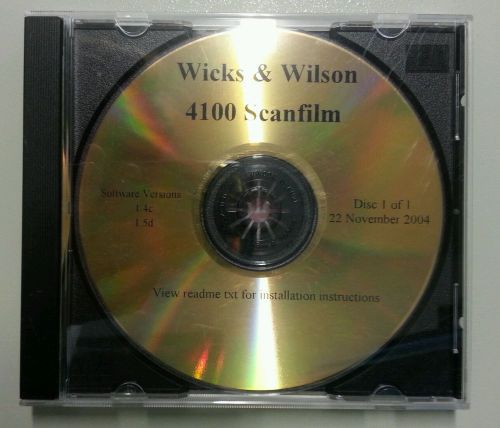 Wicks and Wilson 4100 Scanfilm version 1.4c and 1.5d