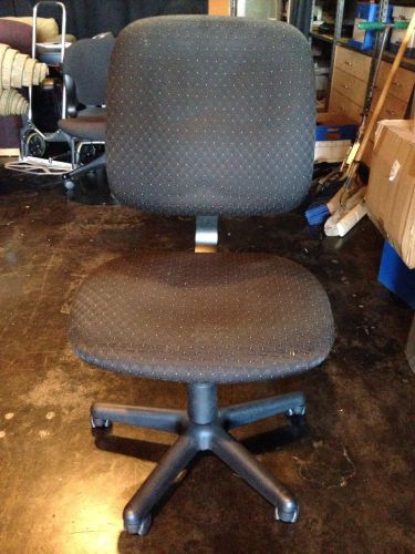 Tiffany Task Chair - Adjustable Quilted Black Microfiber W/ Small Dot Detail