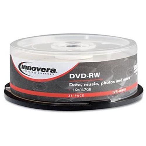 Innovera Dvd Rewritable Media - Dvd-rw - 4x - 4.70 Gb - 25 Pack Spindle (46848)
