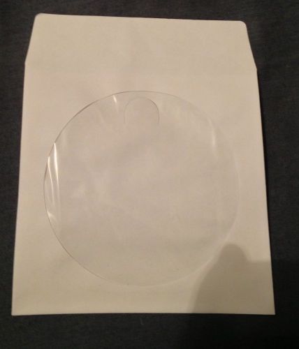 BRAND NEW 100 Paper CD Sleeves with Plastic Window USPS Free Shipping