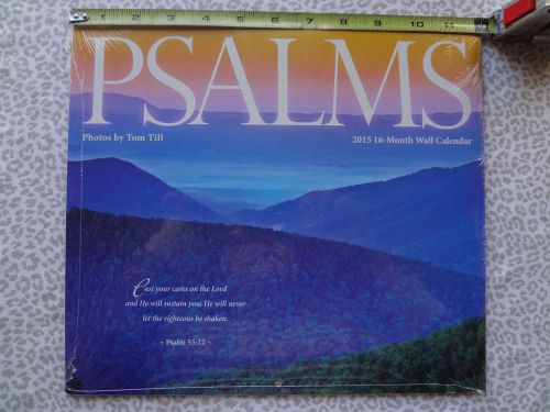 2015-2016 Calendar PSALMS 55:22 ~ 16-Month Wall Size (SEALED) With Note Area.