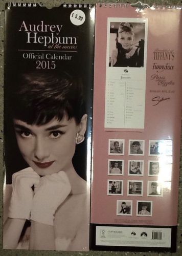 Audrey Hepburn At The Movies 2015 Slimline Calendar