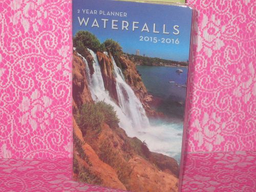 2015-2016 2-Year waterfalls Planner Calendar Appointment book purse-size