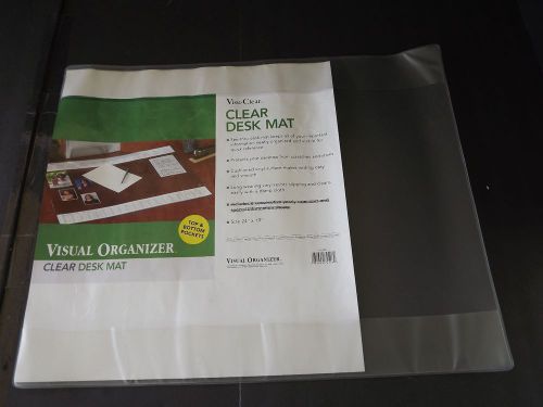 Visu-Clear Desk Mat 24” by 19” Desk top Organizer Pad Mat,