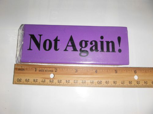 Huge Jumbo Big Eraser Not again purple School Office Pencil