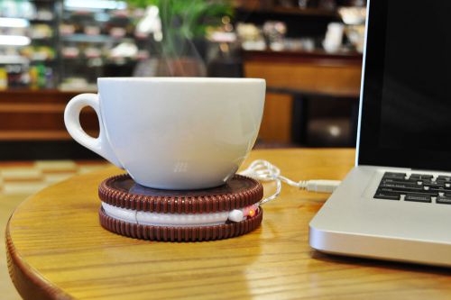 Hot cookie usb cup warmer teac and coffee mug stand-novelty warmer gift for sale