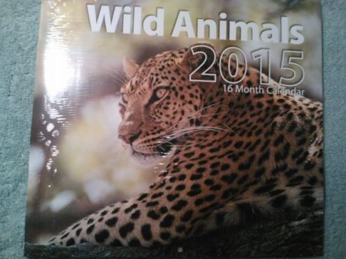 New Wild Animals16 Month Calendar 2015 Office work job home 11&#034;X 12&#034;