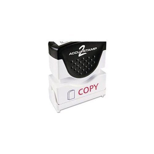 Cosco Shutter Stamp - Copy Message Stamp - 0.50&#034; X 1.63&#034; - Red, Blue (035532)