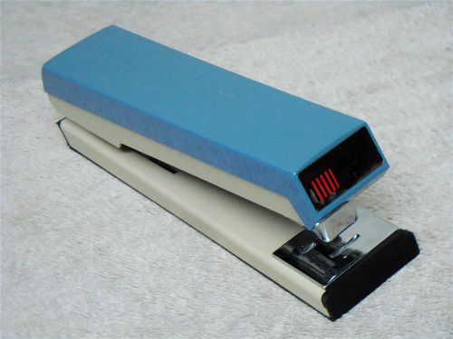 Acco 40 - heavy duty vintage stapler - very rare light blue color for sale