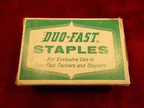 #3 of 16, LOT OF NEW OLD STOCK DUO-FAST STAPLES, BOX OF 5000 1/4&#034; No. 508-CX