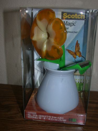 Scotch Tape Flower Vase Dispenser/Pen Pencil Holder NEW!FAST FREE SHIP!