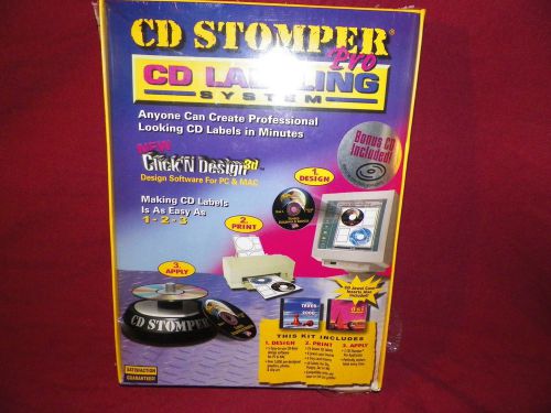 CD Stomper Pro CD Labeling System Professional Looking CD Labels Complete system