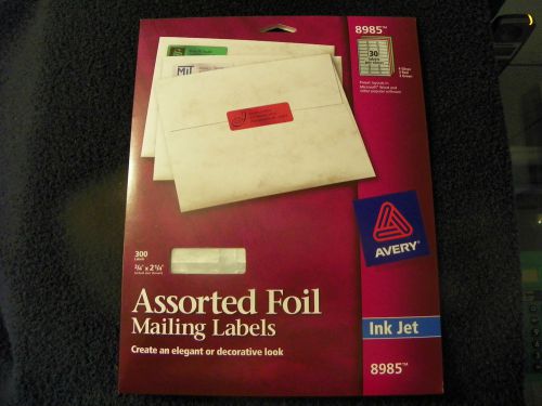 Avery Inkjet Foil Mailing Labels 300 Assorted