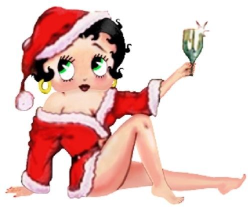 30 Return Address Labels Betty Boop Christmas Buy 3 get 1 free (bb20)