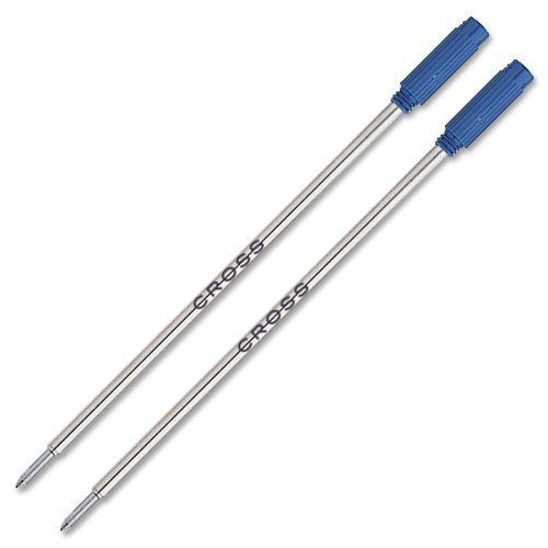 NEW Cross Ballpoint Pen Refill, Medium Blue, 2 per Card (8511-2)