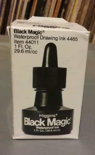 HIGGINS BLACK MAGIC - 44011 - WATERPROOF DRAWING INK - 1 FL. OZ.