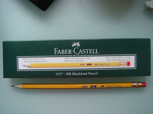 Faber Castell 12  Pencils Yellow pencil office and school pencil