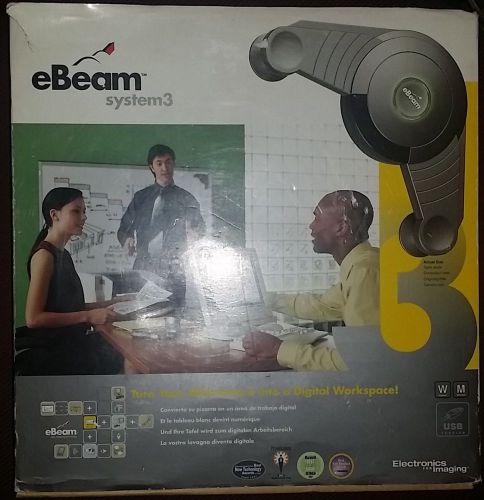 Ebeam system 3 46000045 dry erase board system windows/mac usb digital for sale