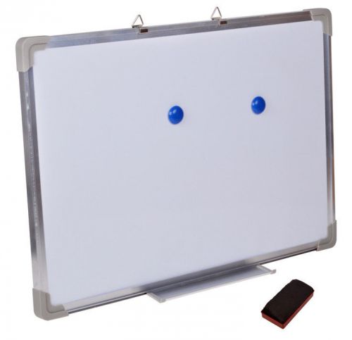 24&#034;x16&#034; Single Side Magnetic Writing Whiteboard Dry Erase Board Office W/ Eraser