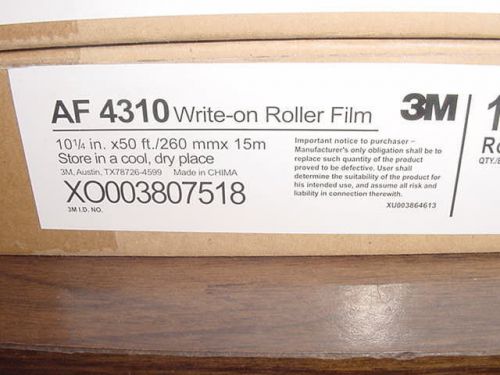 NEW Roll 3M AF4310 Write-on Roller Film, 10 1/4&#034; x 50&#039; &gt;J3