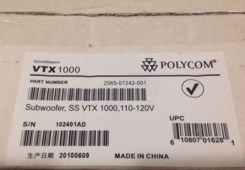 New Polycom Subwoofer for SoundStation VTX 1000 2565-07242-001