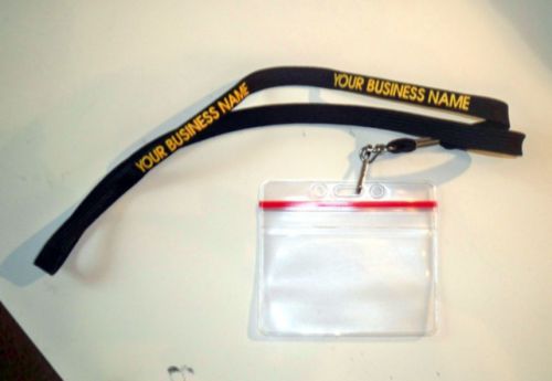 1 PersonalizedLanyard with a  4&#034;w X 3&#034; h Ziplock Badge Best Badge with Lanyard