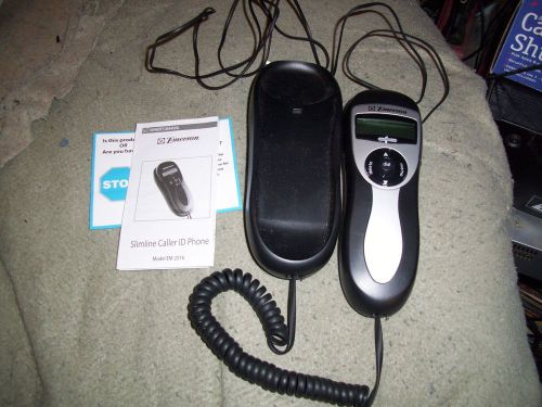 Emerson Slimline caller ID phone Model EM-2516 with instruction manual