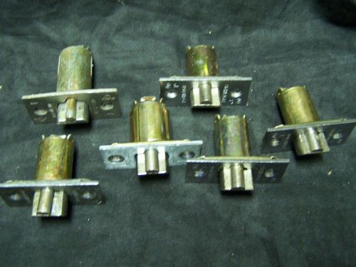 5 Schlage single point latches, 1 used 4 new and 1 used Medeco latch
