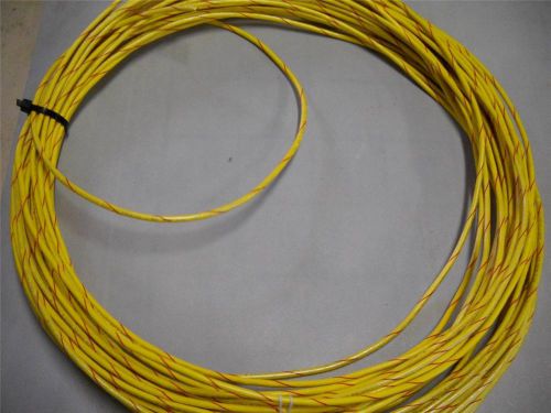 100 FEET 12 MTW  YELLOW WITH RED STRIPE COPPER WIRE