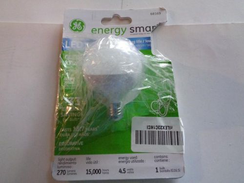 GE Energy smart LED 4.5Watt (25Watt replacement 270-Lumen G16.5 Light Bulb  #224