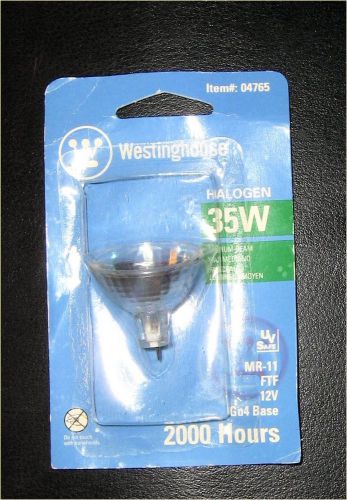 Westinghouse 04765 35 Watt 12 Volt Halogen,Medium Beam,GU4 Base,MR-11,Bulb,Lamp
