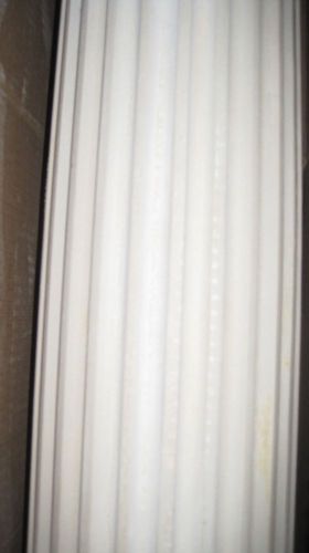 2 Round flutted 8 ft x 8&#034; HBG permacast columns &amp; 2 tuscan caps &amp; base