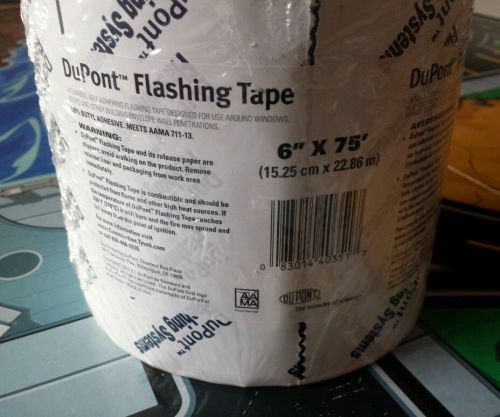 Dupont 6&#034; x 75&#039; flexwrap flexible window tape/flashing for sale