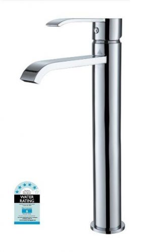 NOVA Designer Square Bathroom WELS Tall High Basin Flick Mixer Tap Faucet