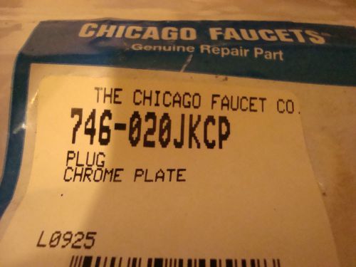Chicago Faucets Repair Part #746-020JKCP Chrome Plated Plug (6)